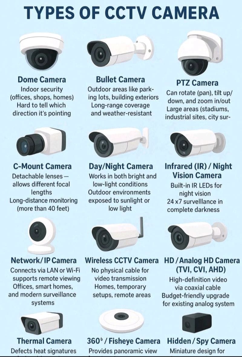 CCTV Camera Types — Full Range