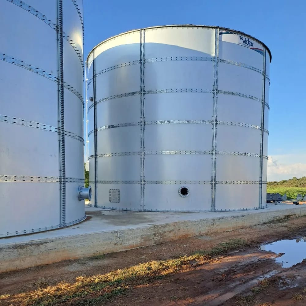 Steel Water Tank — Farm Installation